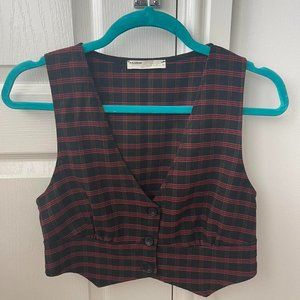 Womens Black and Red Top